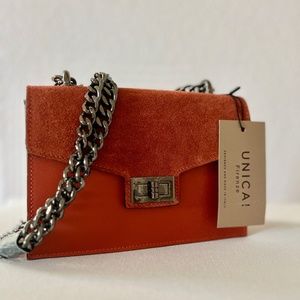 UNICA! Firenze Purse ~ Burnt Orange ~ NEW